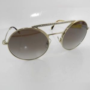 NWT Miu Miu Round crystal brow 55 mm sunglasses